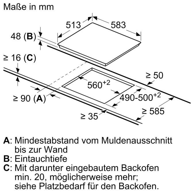 Elektrokochfeld 60 cm autark, Schwarz CA323352 CA323352-2