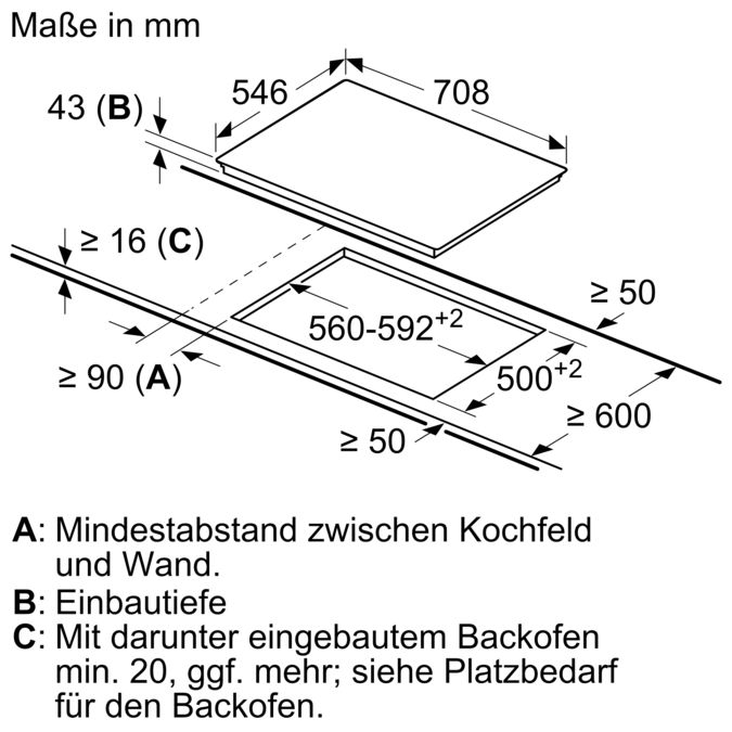 N 70 Elektrokochfeld 70 cm Schwarz, Mit Rahmen aufliegend T17TT76N1 T17TT76N1-6