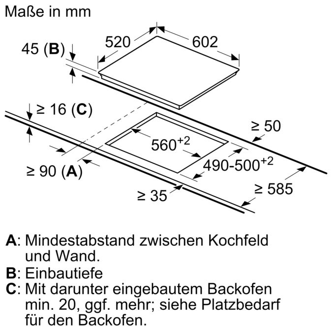 iQ300 Elektro-Kochfeld 60 cm Schwarz, Mit Rahmen aufliegend ET675FNP1E ET675FNP1E-5