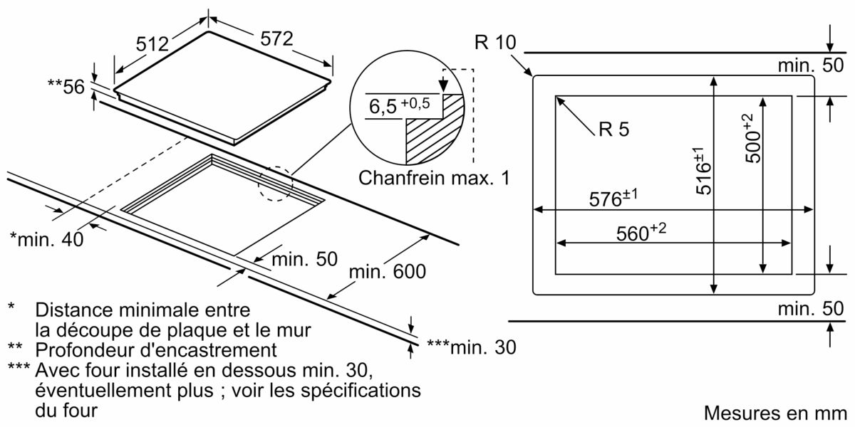 N 90 Table de cuisson à induction 60 cm Noir, à fleur de plan T66PS61X0 T66PS61X0-8