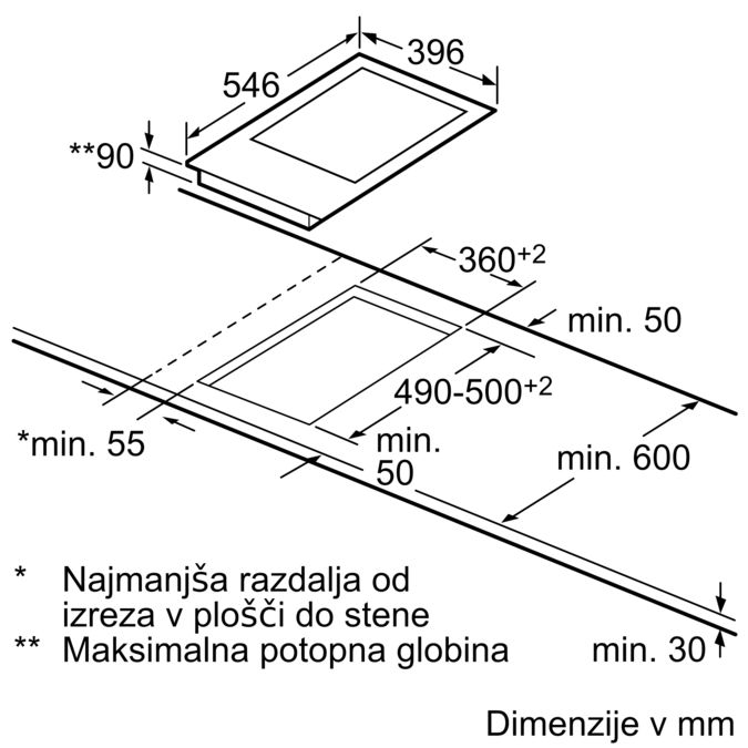 N 70 Modularni Teppan yaki 40 cm N74TD00N0 N74TD00N0-8