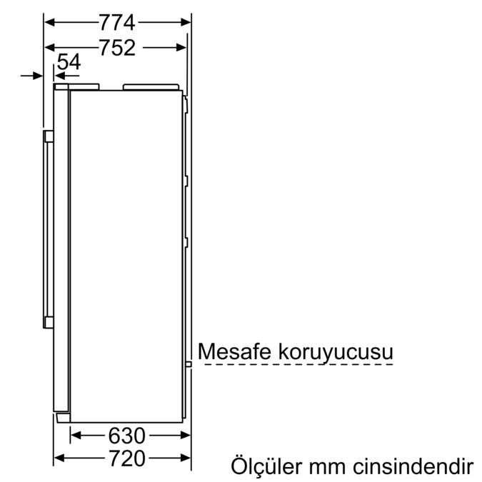 Gardırop Tipi Buzdolabı 177 x 91 cm Kolay temizlenebilir Inox BD4090I2VN BD4090I2VN-3