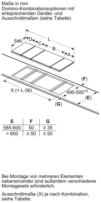 N 70 Domino-Kochfeld, Flex-Induktion 30 cm Schwarz, Mit Rahmen aufliegend N53TD40N0 N53TD40N0-6