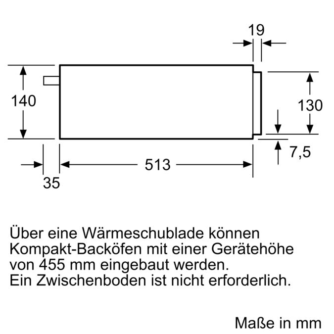iQ700 Wärmeschublade 60 x 14 cm Schwarz, Edelstahl BI830CNB1 BI830CNB1-9