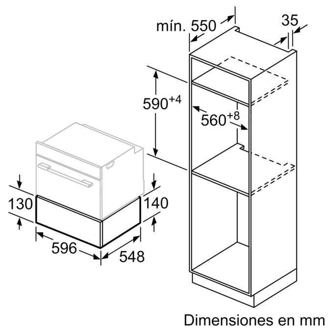 N 70 Módulo de calentamiento 60 x 14 cm Acero inoxidable N17HH10N0 N17HH10N0-5
