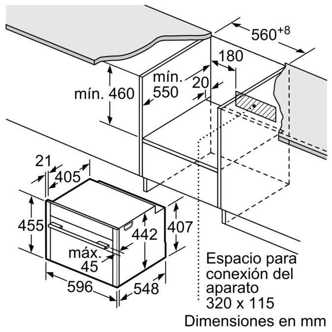 N 90 Horno compacto microondas y aporte de vapor Acero inoxidable C18QT27N0 C18QT27N0-10
