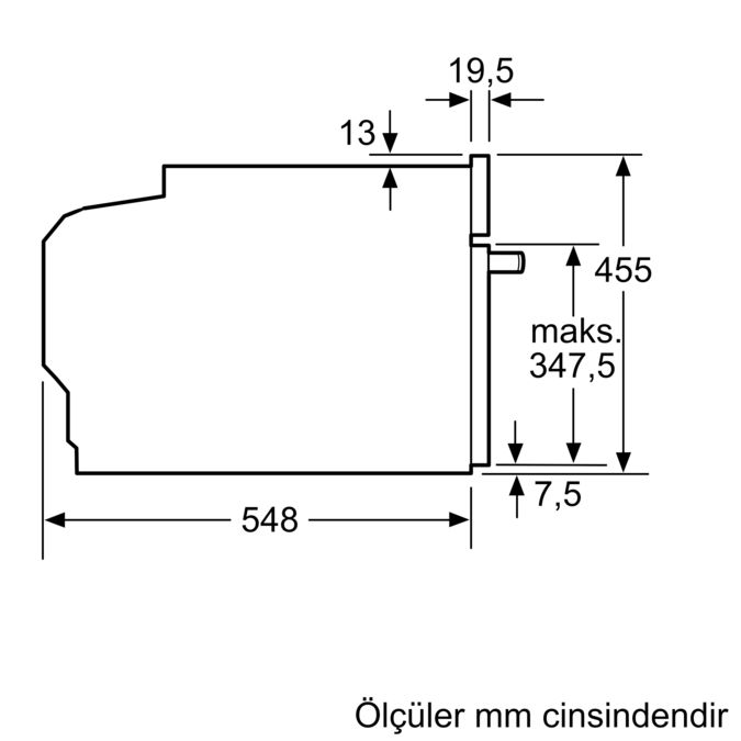 iQ700 Mikrodalga Fonksiyonlu Kompakt Ankastre Fırın 60 x 45 cm Inox CM656NBS1 CM656NBS1-11