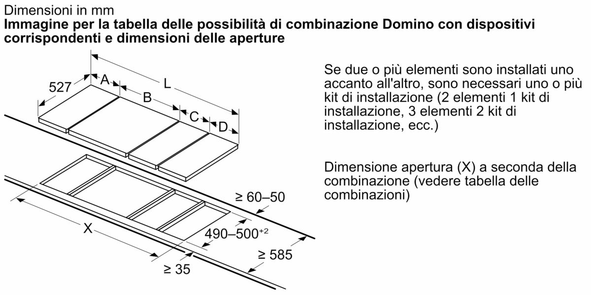 N 90 Domino, piano cottura a gas 30 cm Vetroceramica, Nero N23TA29N0 N23TA29N0-10