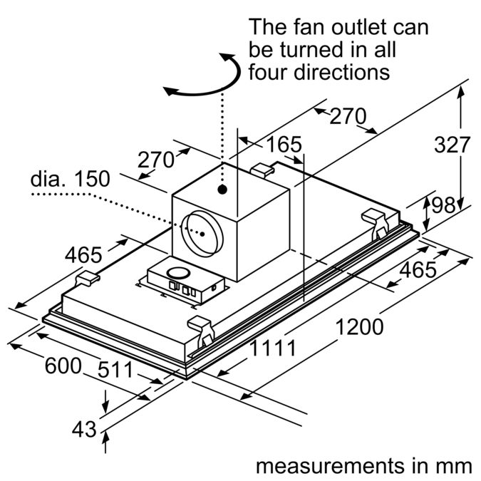 siemens lf159rf50b ceiling cooker hood