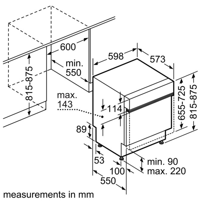 iQ500 Teilintegrierter Geschirrspüler 60 cm SN58R567DE SN58R567DE-6