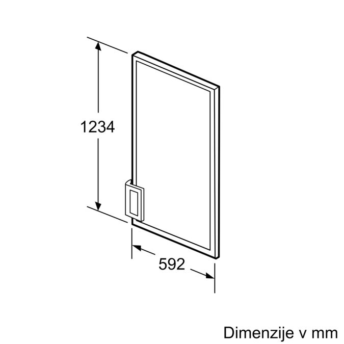 Plošča za vrata 123.4 x 59.2 cm KF1413S0 KF1413S0-2