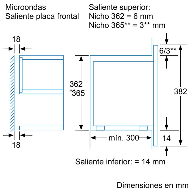 Microondas integrable Gris 3WG459XIC 3WG459XIC-4