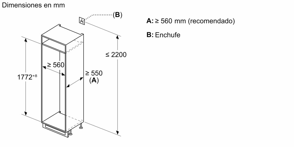 N 50 Frigorífico combinado integrable 177.2 x 54.1 cm KI7862F30 KI7862F30-6