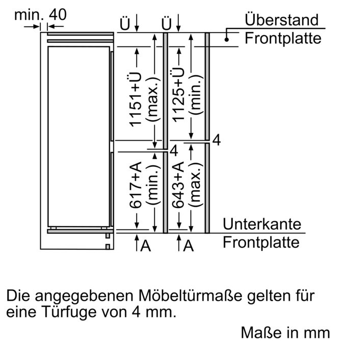 Einbau-Kühl-Gefrier-Kombination mit Gefrierbereich unten CK587VF30 CK587VF30-5