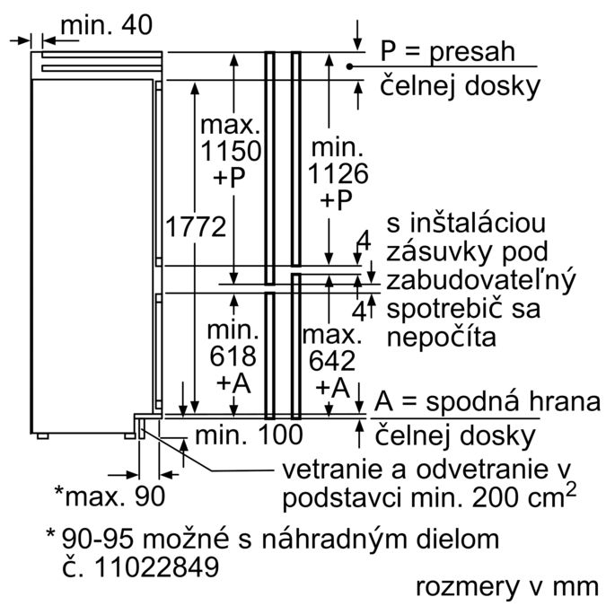 iQ700 Zabudovateľná chladnička s mrazničkou dole 177.2 x 55.6 cm KI39FP60 KI39FP60-9