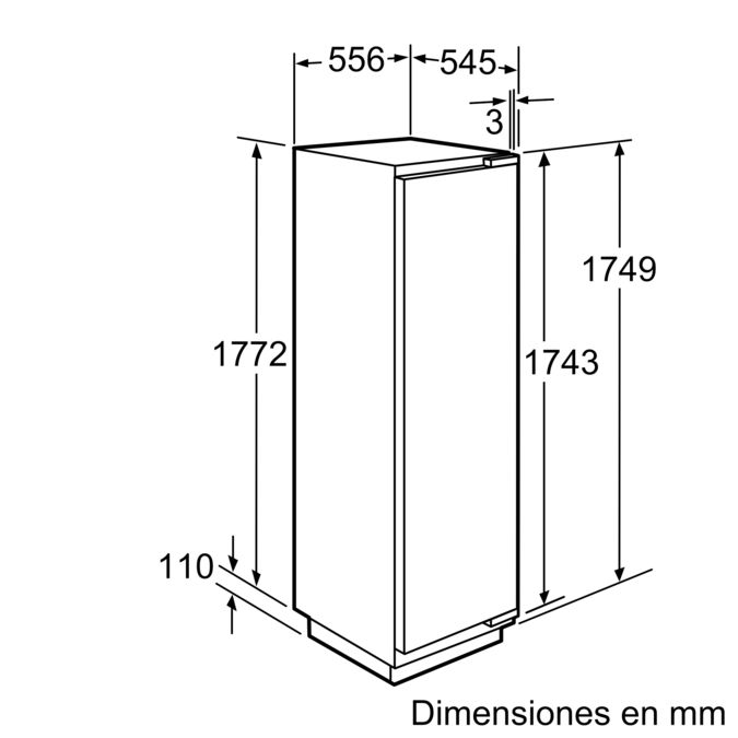 N 90 Frigorífico integrable 177.5 x 56 cm K8315X0 K8315X0-5