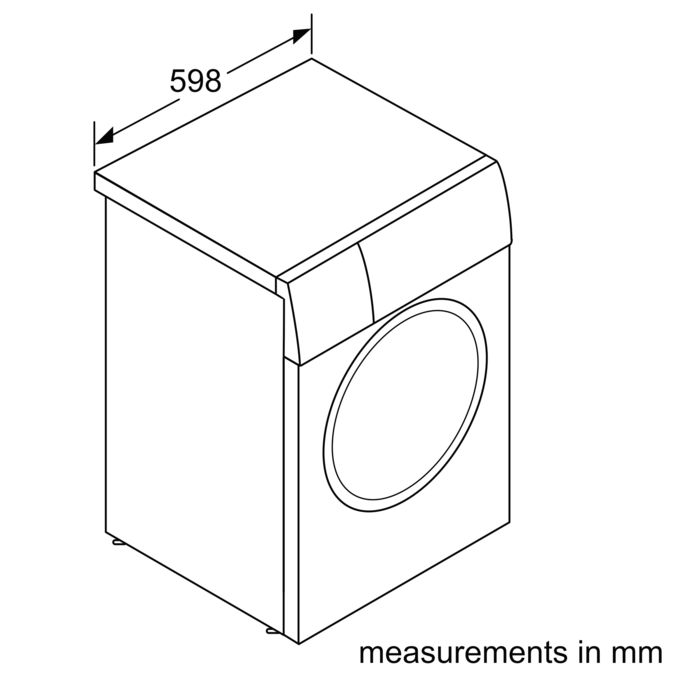 Washing machine, front loader 9 kg 1400 rpm W946UX0GB W946UX0GB-7