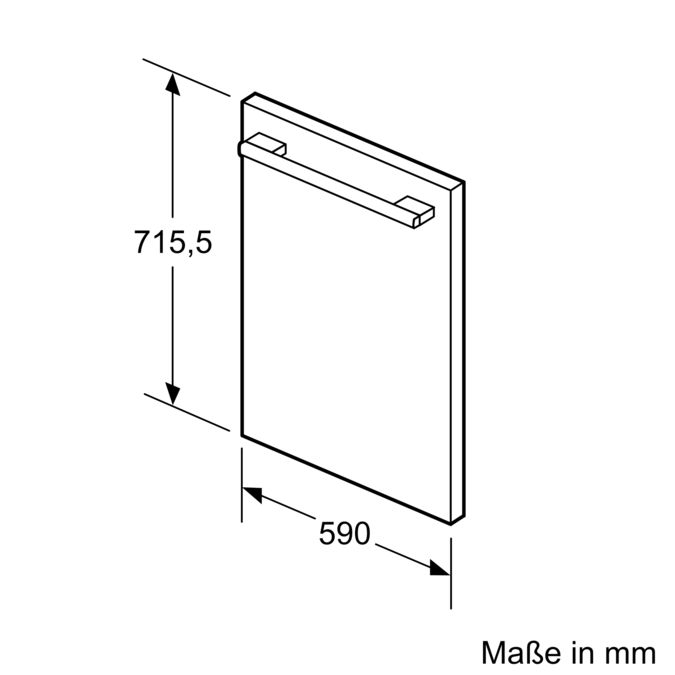 Set aus Ein/Unterbau-Kühlschrank und Tür KU15LA60 + KU20ZSX0 KU15LSX60 KU15LSX60-2