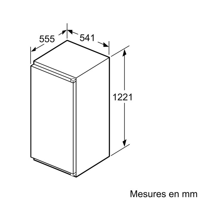 iQ300 Réfrigérateur intégrable 122.5 x 56 cm KI41RVU30 KI41RVU30-5