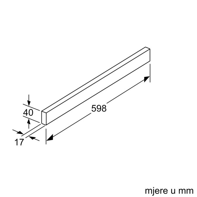 Dodatni pribor za nape Z54TH60N0 Z54TH60N0-2