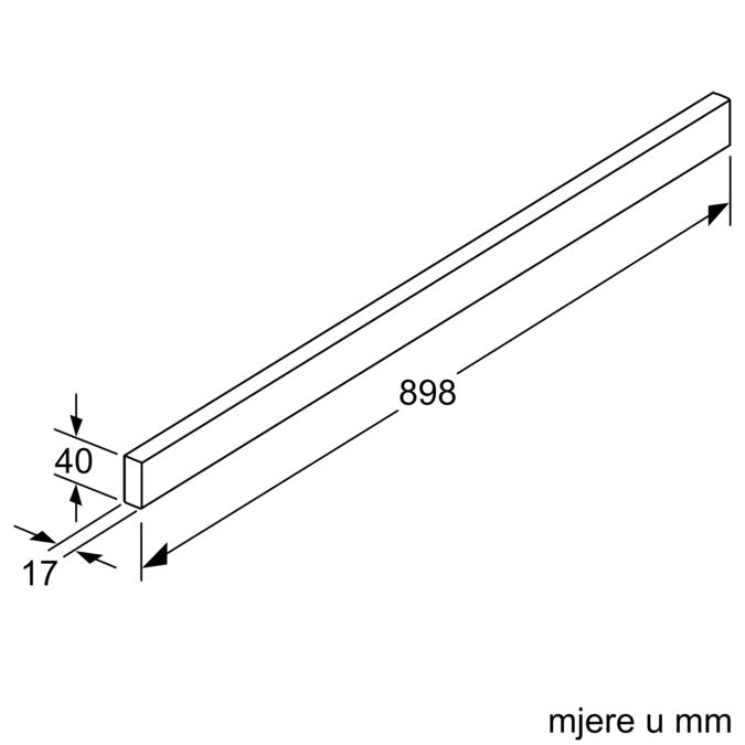 Dodatni pribor za nape Stainless steel Z54TH90N1 Z54TH90N1-2