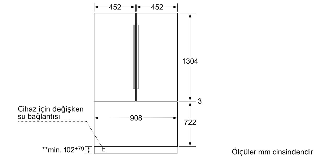 iQ700 Alttan Donduruculu Ankastre Buzdolabı 212.5 x 90.8 cm Düz Menteşe CI36BP01 CI36BP01-8