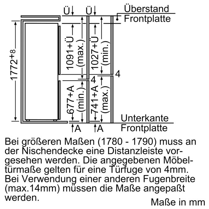 iQ100 Einbau-Kühl-Gefrier-Kombination mit Gefrierbereich unten 177.2 x 54.1 cm Schleppscharnier KI34VV22FF KI34VV22FF-8