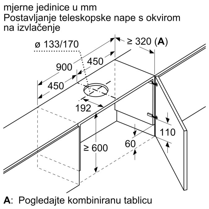 Dodatni pribor za nape Z54TL90X0 Z54TL90X0-3