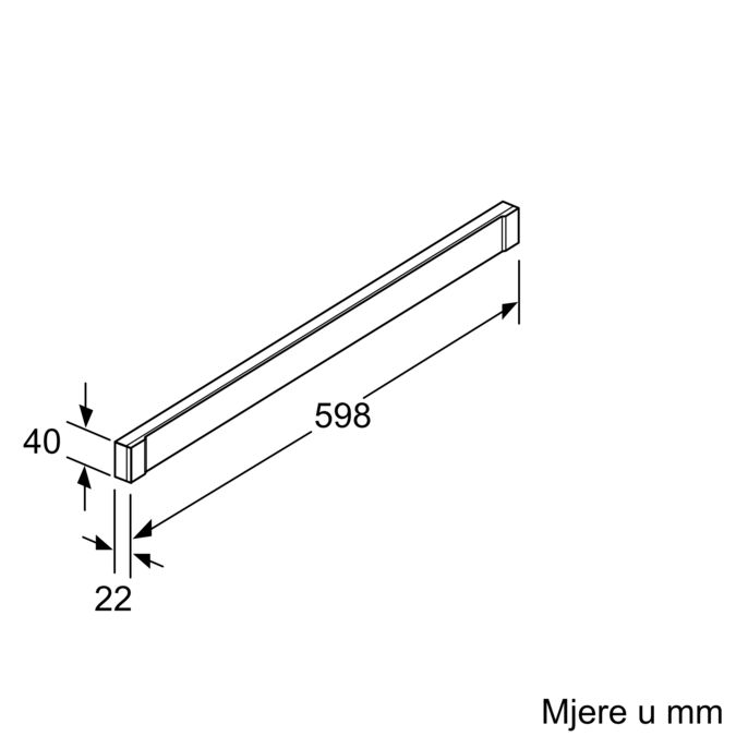 Dodatni pribor za nape Z54TH60D0 Z54TH60D0-2