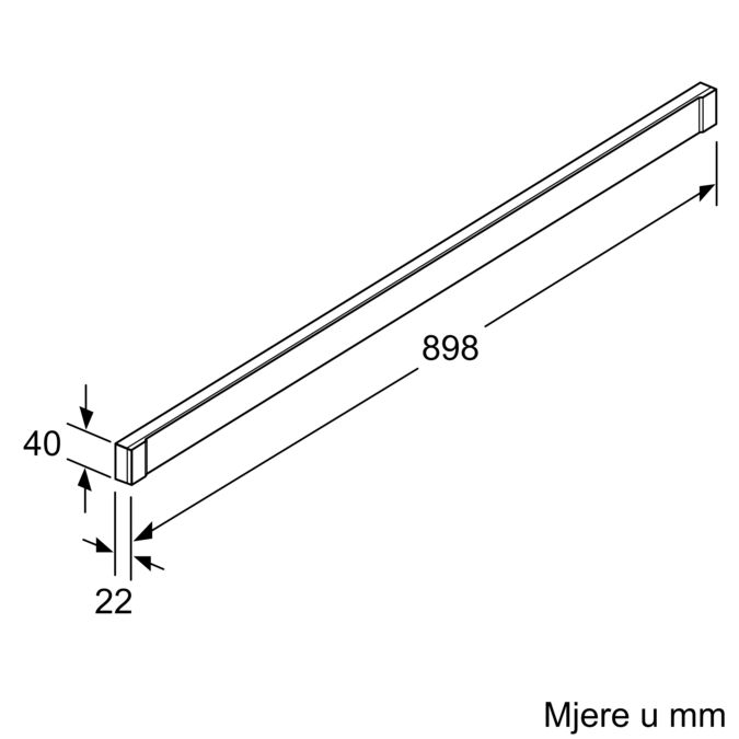 Dodatni pribor za nape Stainless steel Z54TH90D1 Z54TH90D1-2