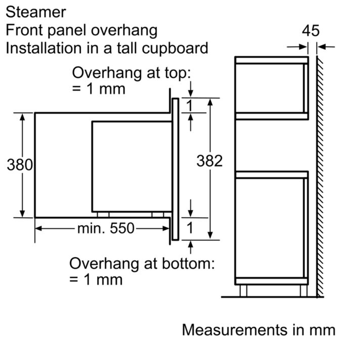 iQ500 compact wall steam oven HB25D5L2B stainless steel HB25D5L2B HB25D5L2B-5