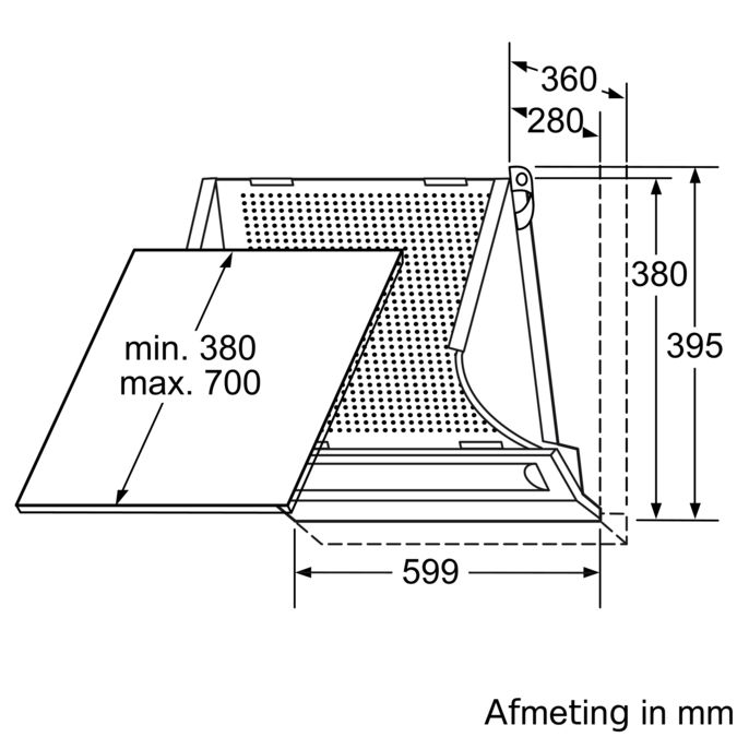 Geïntegreerde afzuigkap 60 cm zilvermetaalkleurig CD22130 CD22130-4