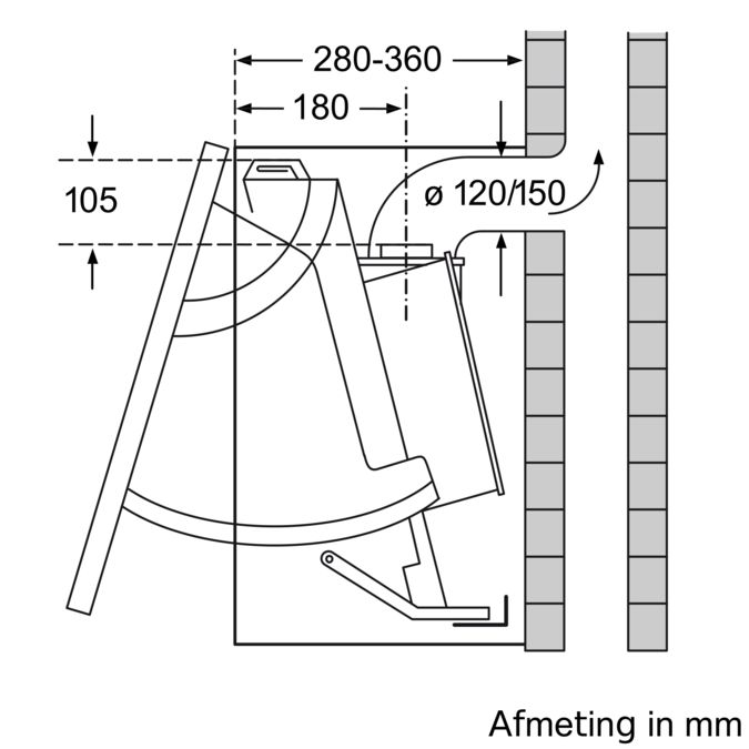 Geïntegreerde afzuigkap 60 cm zilvermetaalkleurig CD22130 CD22130-3