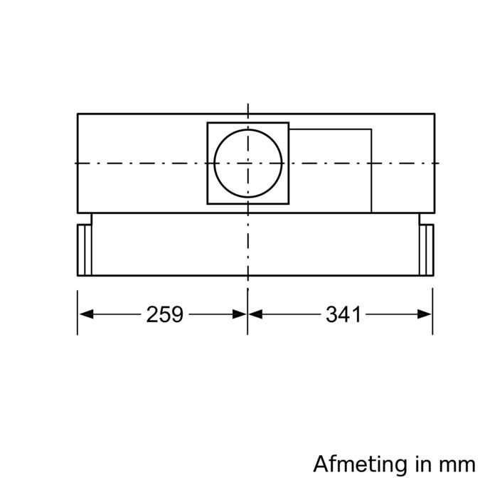 Geïntegreerde afzuigkap 60 cm zilvermetaalkleurig CD22130 CD22130-2