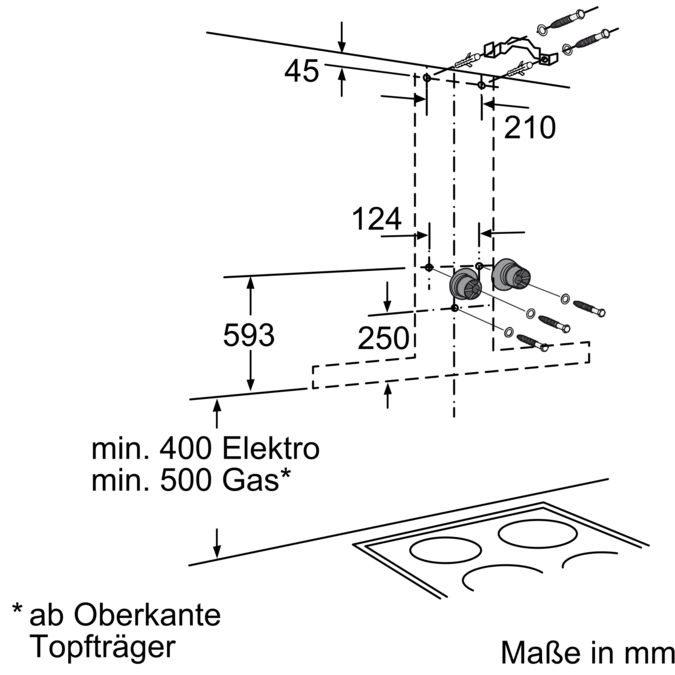 iQ300 Edelstahl mit Glasschirm 90 cm Wand-Esse LC97KC532 LC97KC532-12