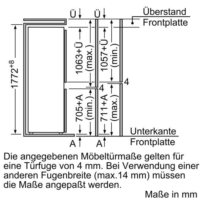 SIEMENS KI34SA65 Einbau Kühl Gefrier Kombination SIEMENS KI34SA65 Einbau Kühl Gefrier Kombination