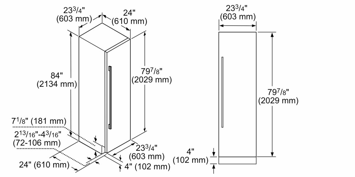 Freedom® Built-in Fridge 24'' Panel Ready T24IR905SP T24IR905SP-15