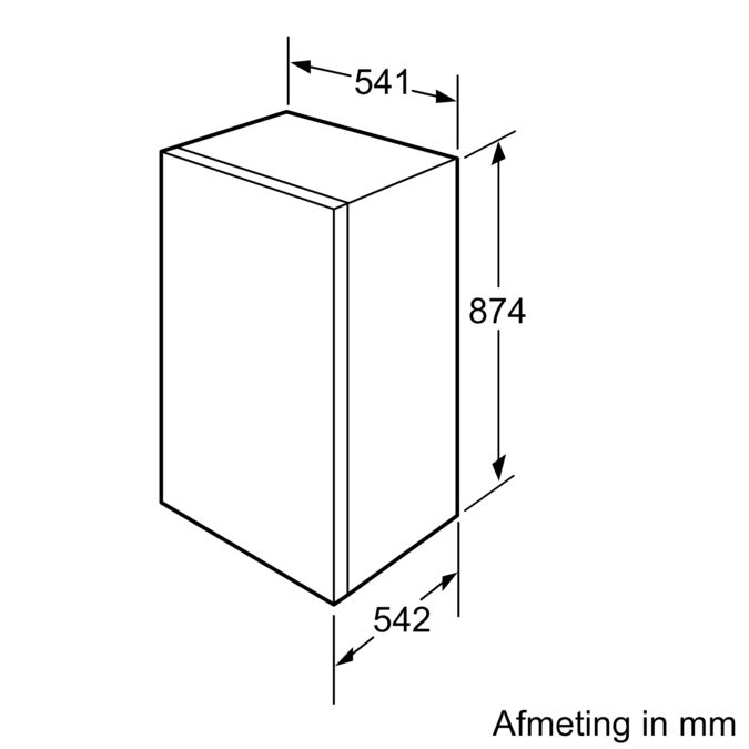 Inbouw koelkast met vriesvak 88 x 56 cm CK64244 CK64244-3