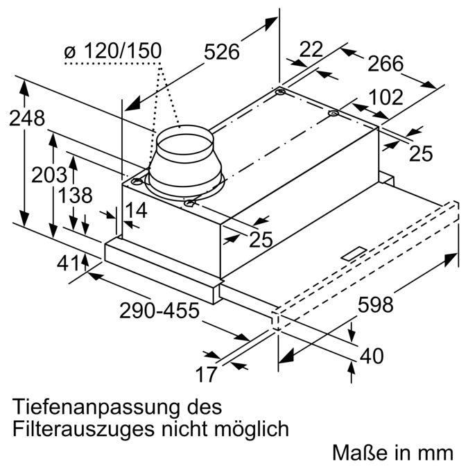 Flachschirmhaube 60 cm Silbermetallic CD30636 CD30636-6
