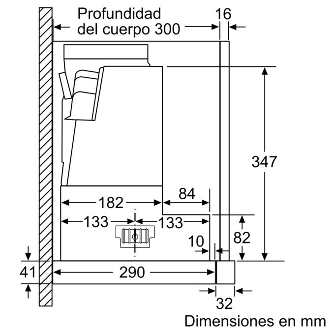 N 90 Campana telescópica 90 cm D49PU54X0 D49PU54X0-6