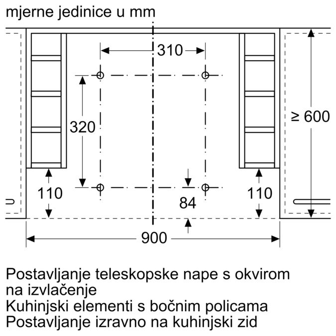 Dodatni pribor za nape Z54TL90X0 Z54TL90X0-8