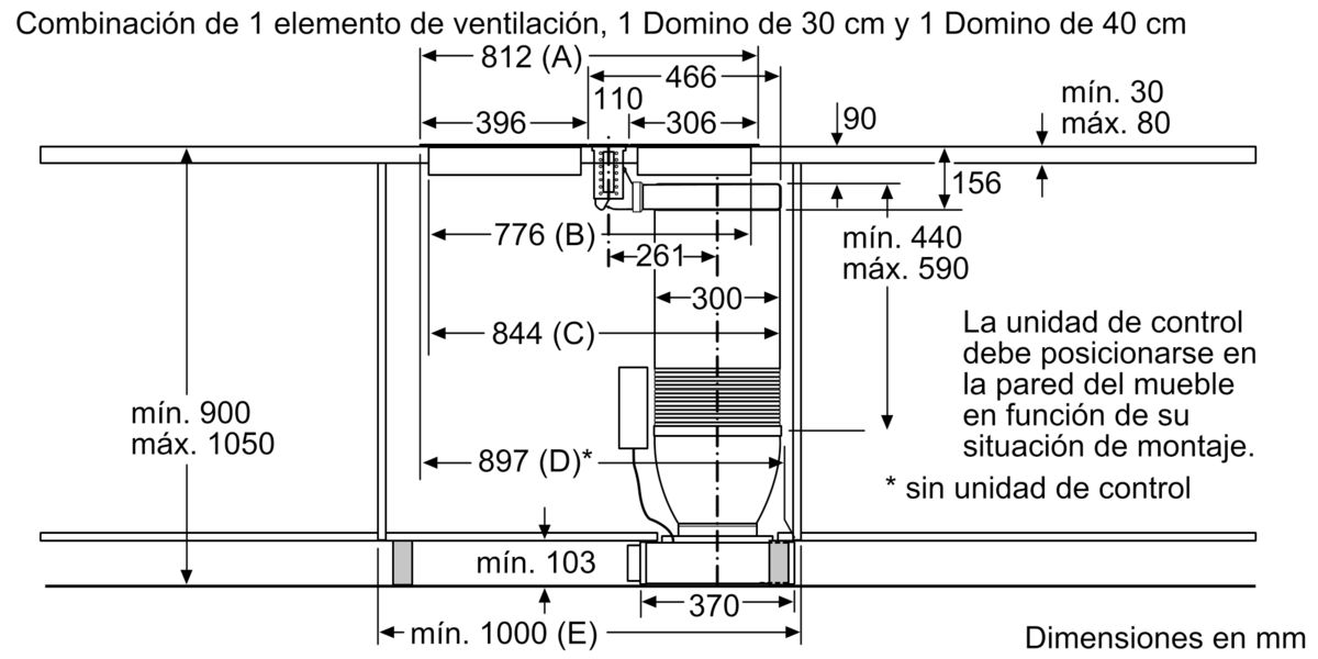N 90 Extractor de encimera telescópico Cristal negro I91VT44N0 I91VT44N0-9