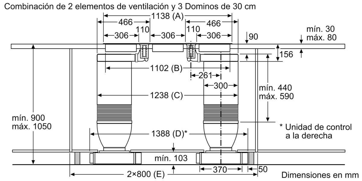 N 90 Extractor de encimera telescópico Cristal negro I91VT44N0 I91VT44N0-26