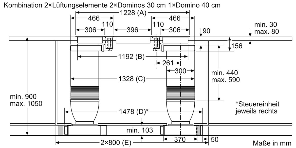 Dunstabzug-Set mit Kochfeld IVT5342MC IVT5342MC-20