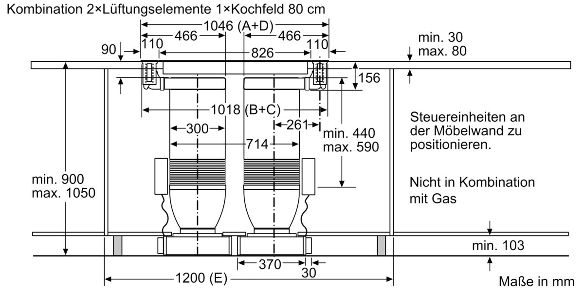 Dunstabzug-Set mit Kochfeld IVT6861MC IVT6861MC-22