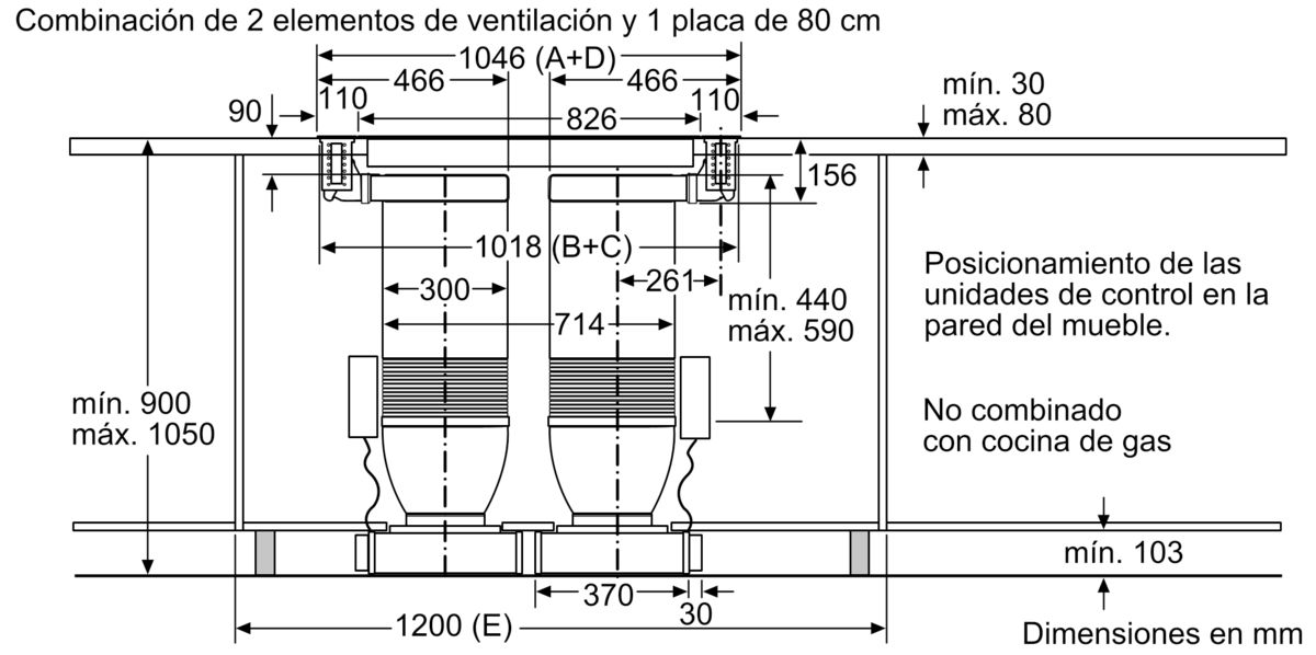 I91vt44n0 Extractor De Encimera Telescópico 