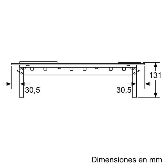 N 90 Extractor de encimera telescópico Cristal negro I91VT44N0 I91VT44N0-27