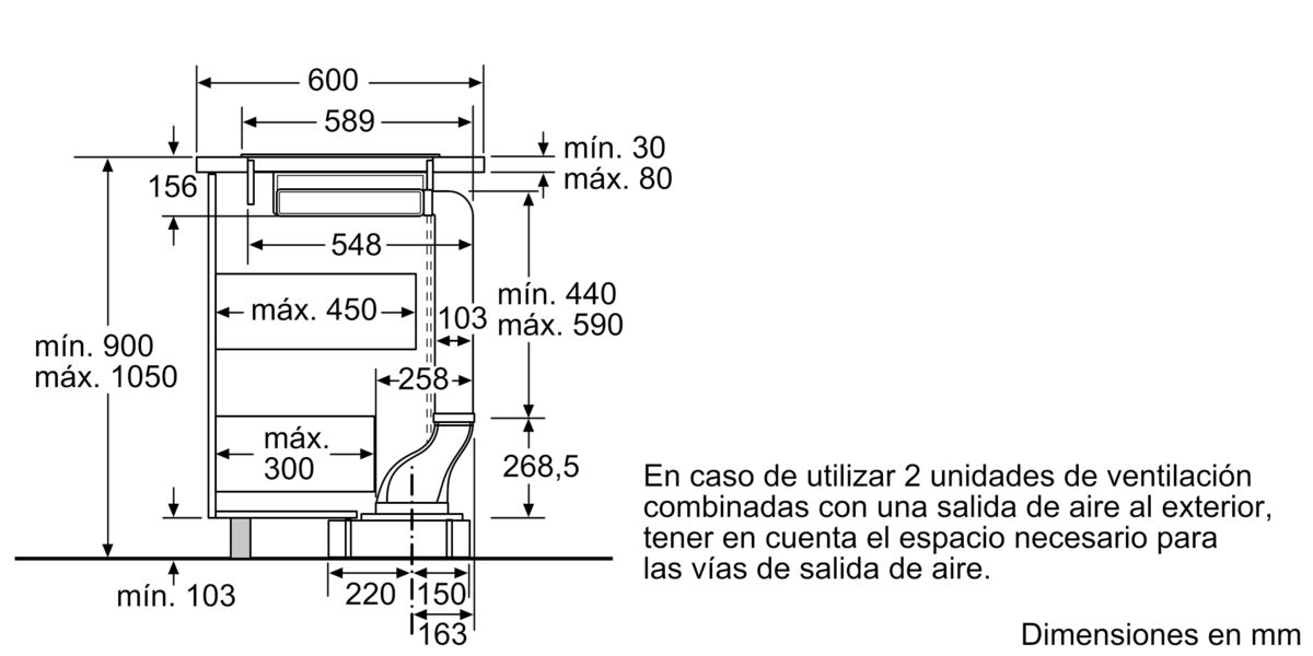 N 90 Extractor de encimera telescópico Cristal negro I91VT44N0 I91VT44N0-10