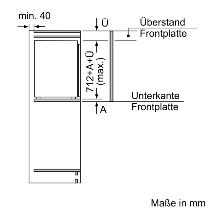 Set aus Einbau-Kühlschrank und Einbau-Gefrierschrank GI11VADC0 + KI41FADD0 KX41FADC0 KX41FADC0-11