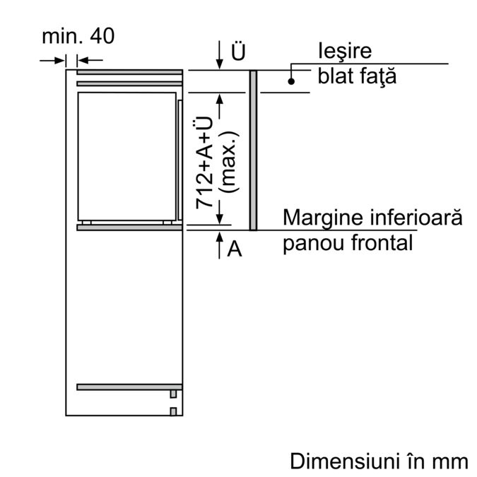 N 50 Congelator încorporabil 71.2 x 55.8 cm Balama plată GI1113FE0 GI1113FE0-7